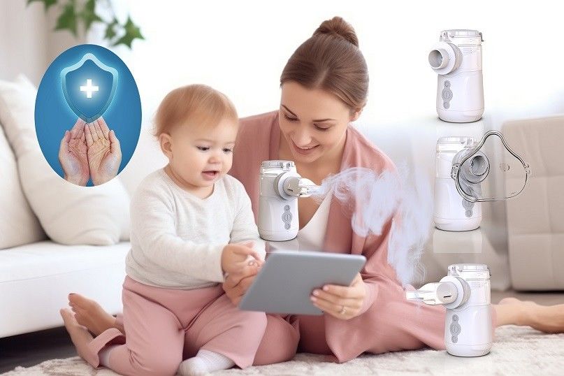 الدرجة الطبية الهزاز غشاء شبكة المكسرات 1.2W بطارية أو DC تعمل بالطاقة