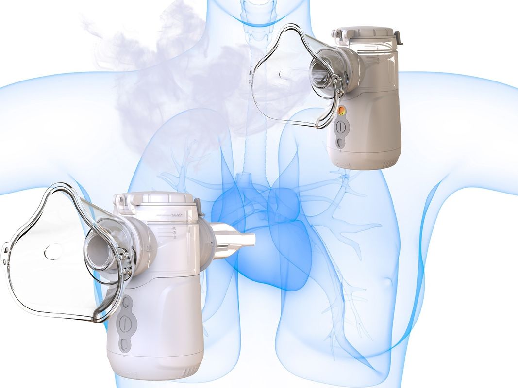 جهاز استنشاق الجسيمات MMAD 2-3μm مع سعة 9-18ml واستهلاك طاقة 1.5W